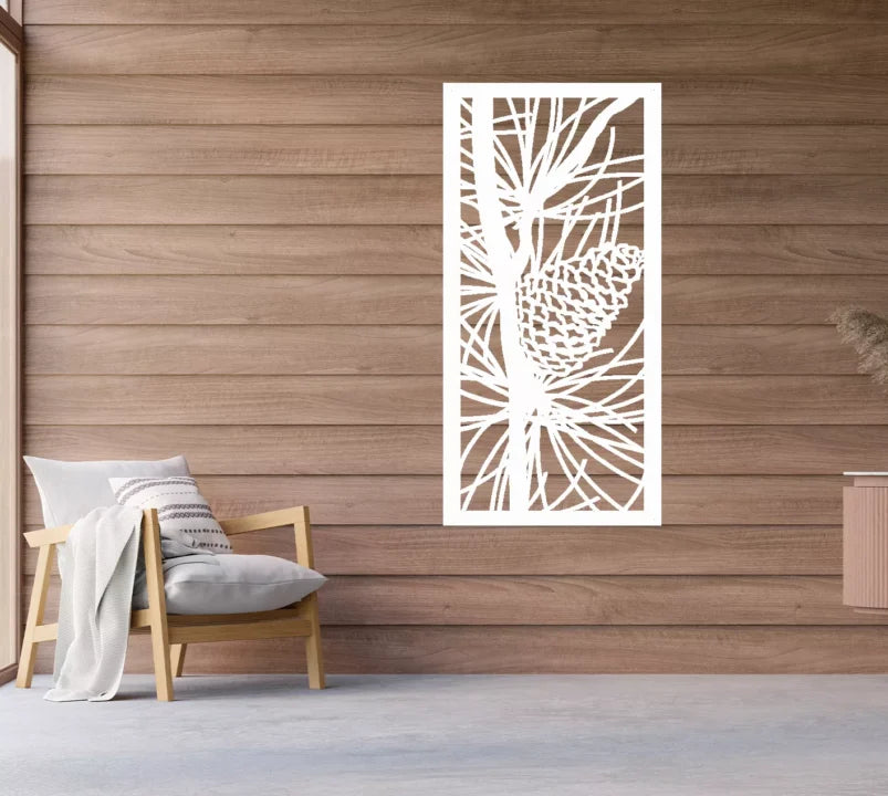 Metal Wall Art Pine Cone Home Decor image 2