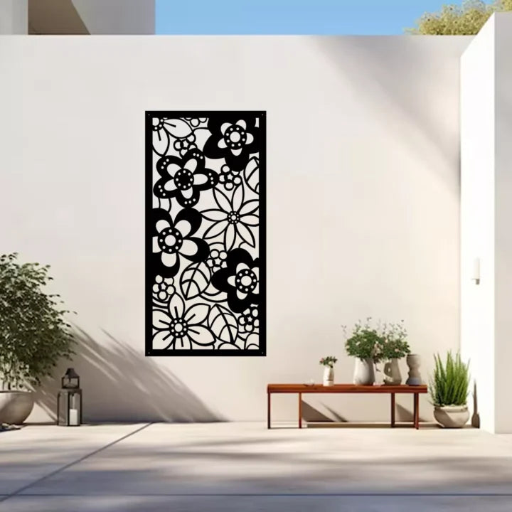 Metal Wall Art Flower Screen 2 image 3