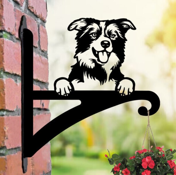 Hanging Basket Bracket Border Collie image 0