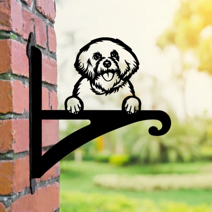 Hanging Basket Bracket Bichon Frise image 0