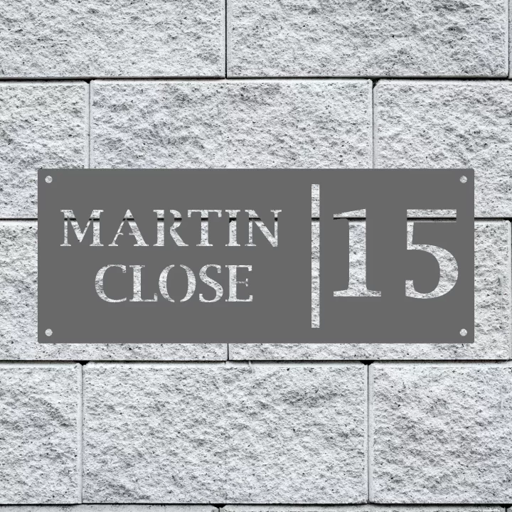 Metal House Number Horizontal image 7