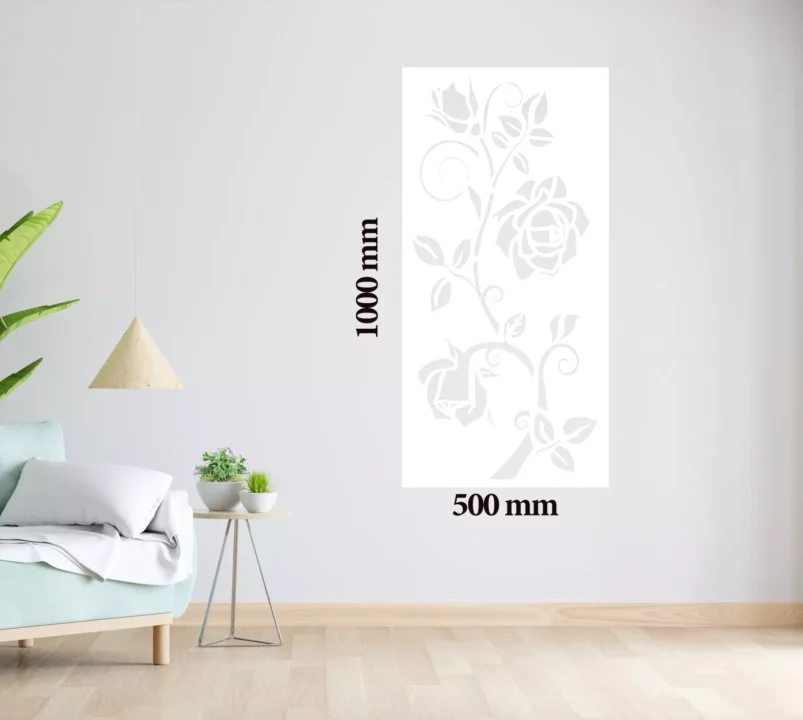 Metal Wall Art Rose Bush Home Decor image