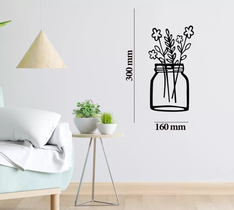 Metal Wall Art Flower Pot Set Home Decor image 6