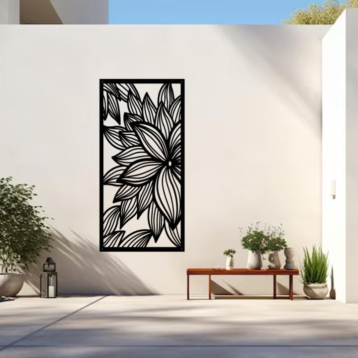 Metal Wall Art Fox Mint Screen image 3