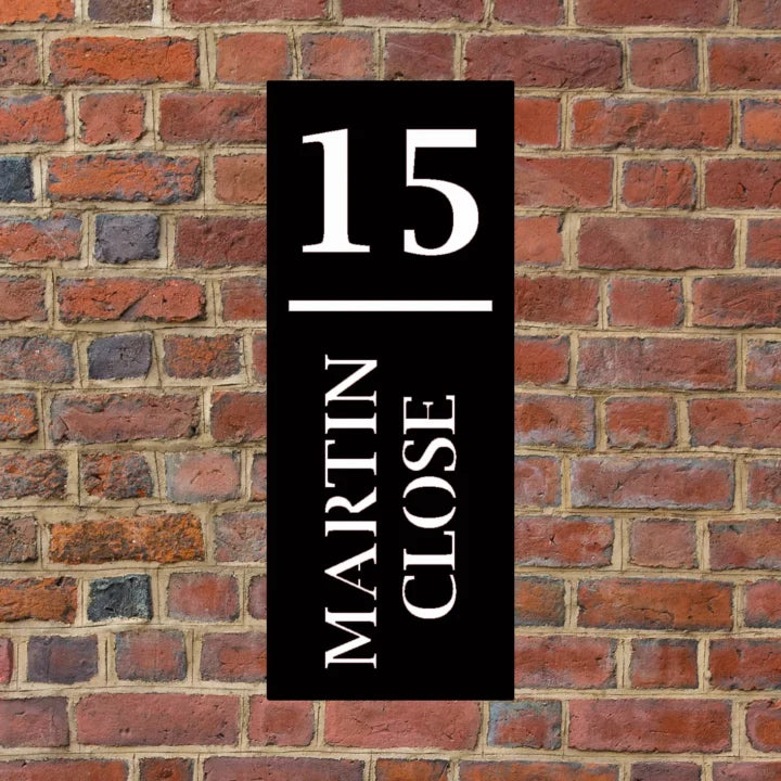 Metal House Number Vertical image 0