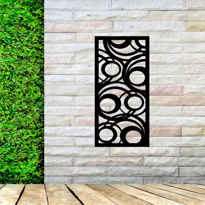 Metal Wall Art Abstract Circles Screen image 2