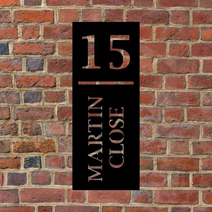 Metal House Number Vertical image 1