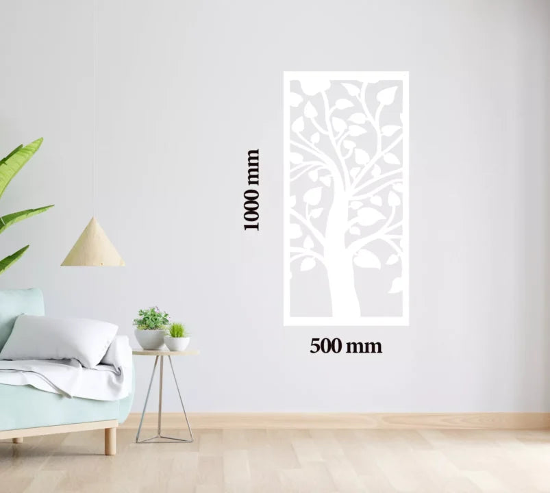 Metal Wall Art Heart Tree Home Decor image 1