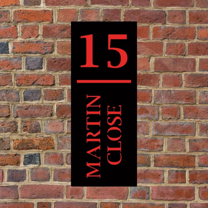 Metal House Number Vertical image 2