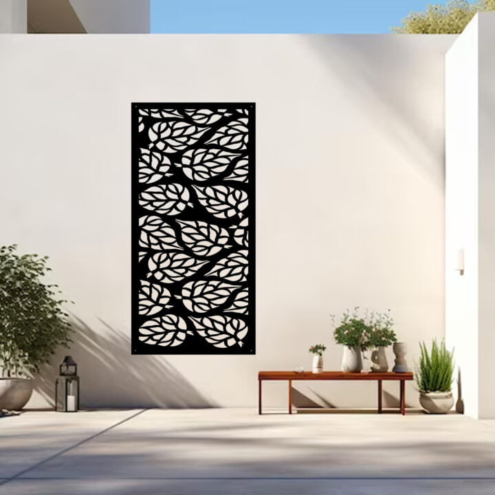 Metal Wall Art Crown Blossom Screen image 3