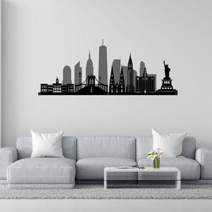Metal Wall Art New York City Skyline Home Decor image 0