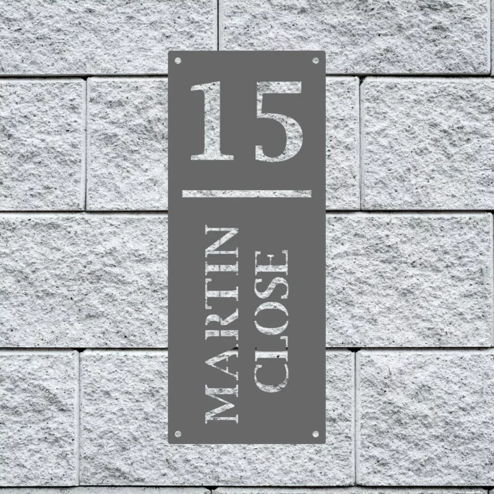 Metal House Number Vertical image 8