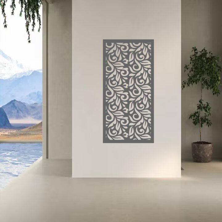 Metal Wall Art Dragon Herb Screen image 2