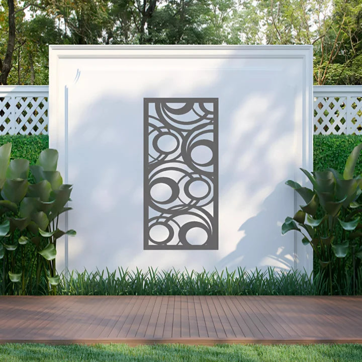 Metal Wall Art Abstract Circles Screen image