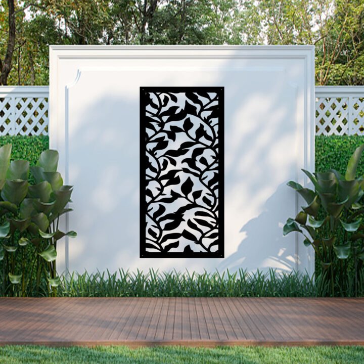 Metal Wall Art Silver Hood Screen image