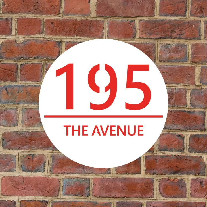 Metal Circular House Number Sign image 5