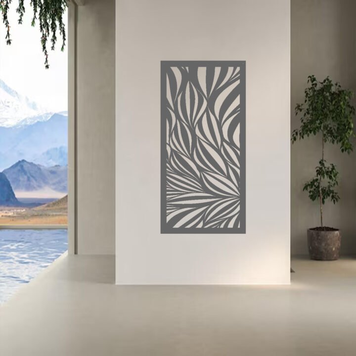 Metal Wall Art Snake Lace Screen image 2