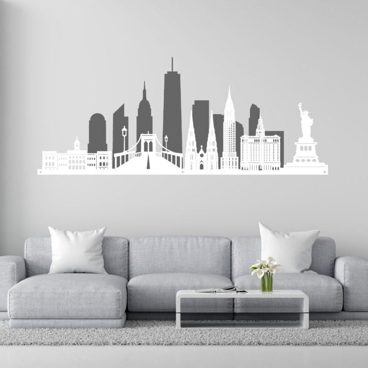 Metal Wall Art New York City Skyline Home Decor image 2