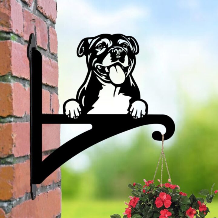 Hanging Basket Bracket Staffordshire Bull Terrier image 0