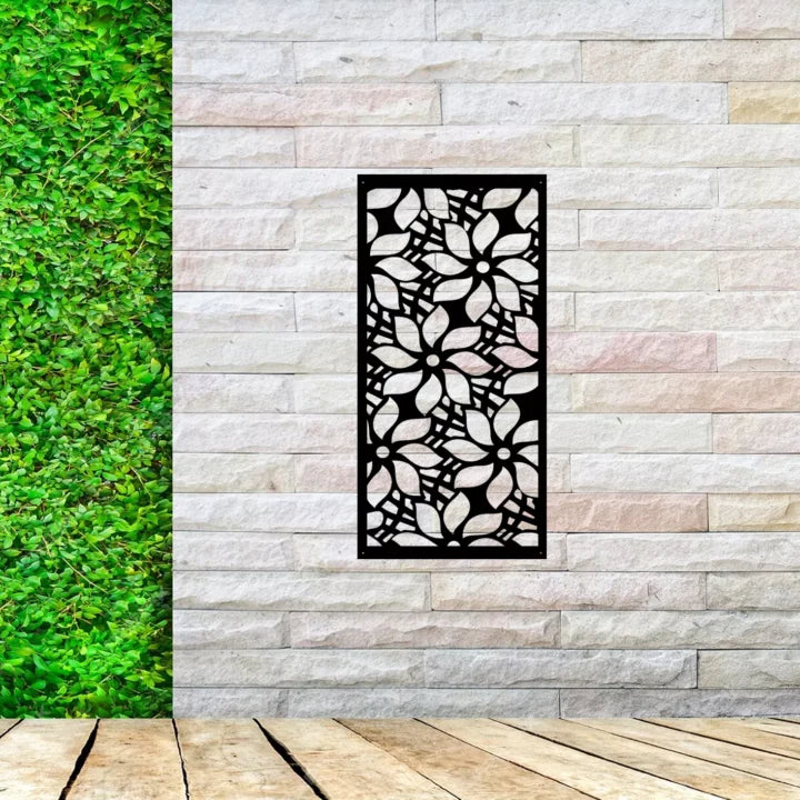 Metal Wall Art Flower Screen 3 image 2