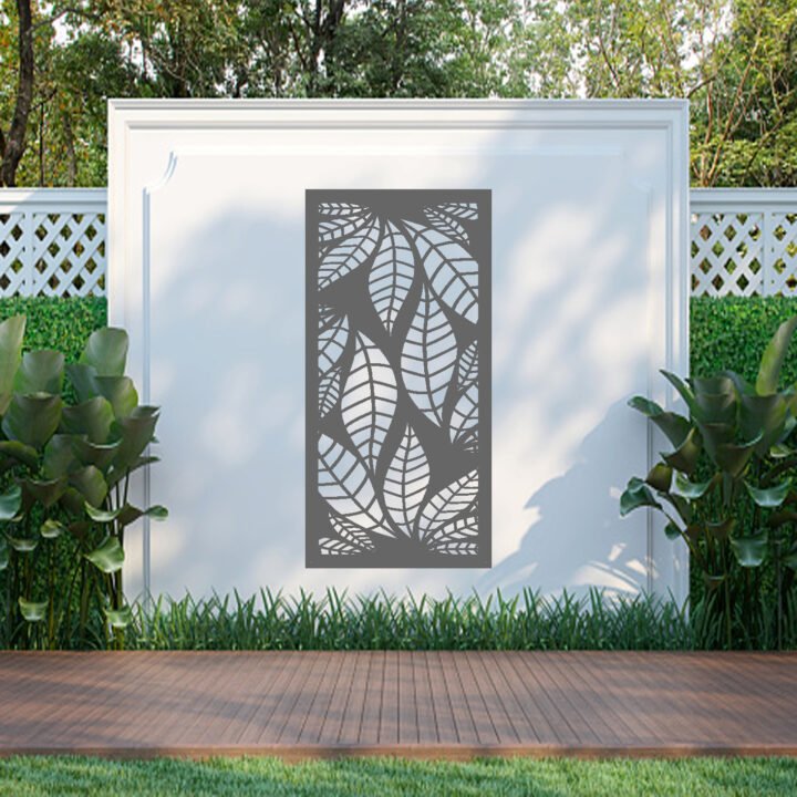 Metal Wall Art Evening Leaf Screen image