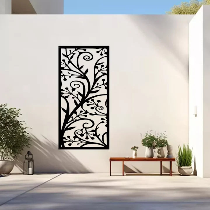 Metal Wall Art Flower Screen image 3