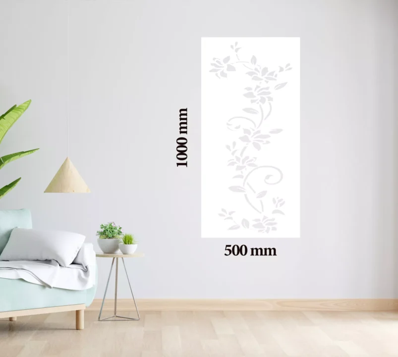 Metal Wall Art White Vines Home Decor image 1