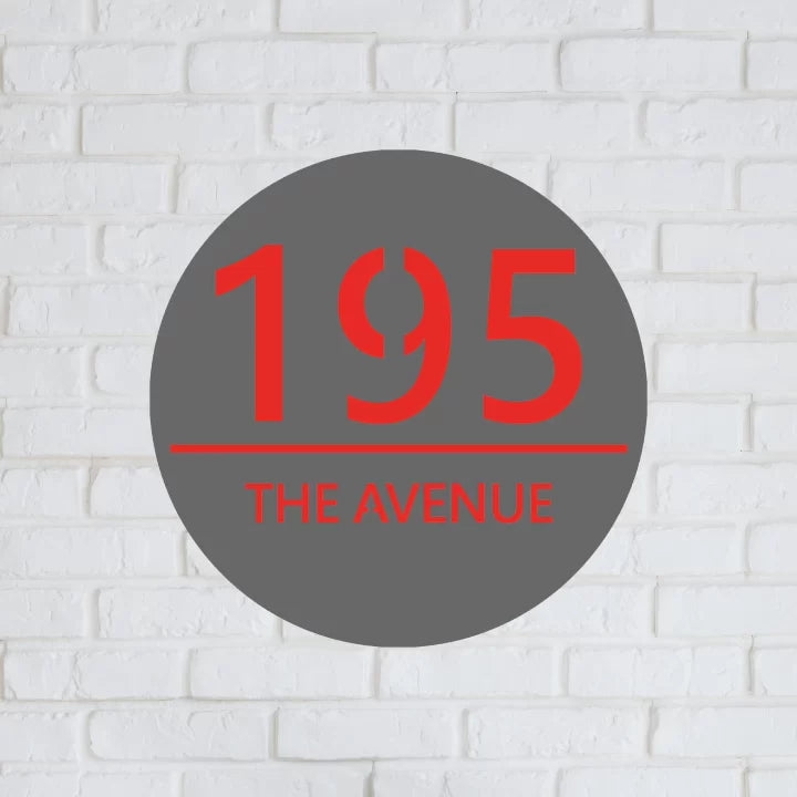 Metal Circular House Number Sign image 8